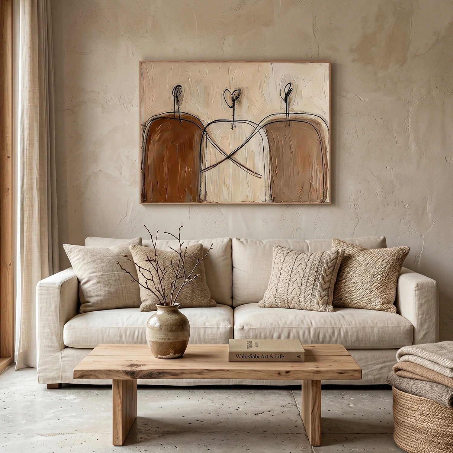 Abstract Portrait Texture Wall Art #PT 074