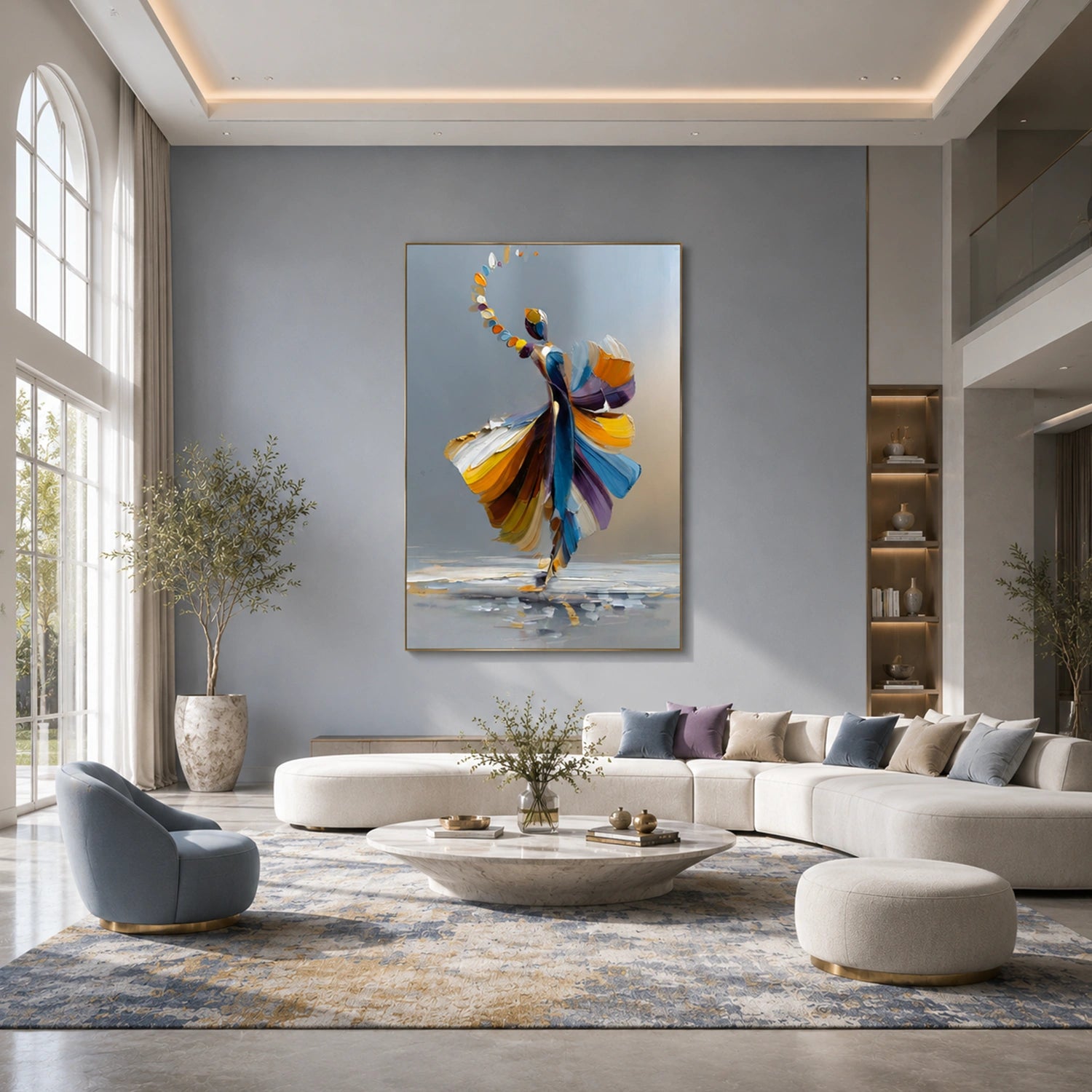 Abstract Portrait Texture Wall Art #PT 080