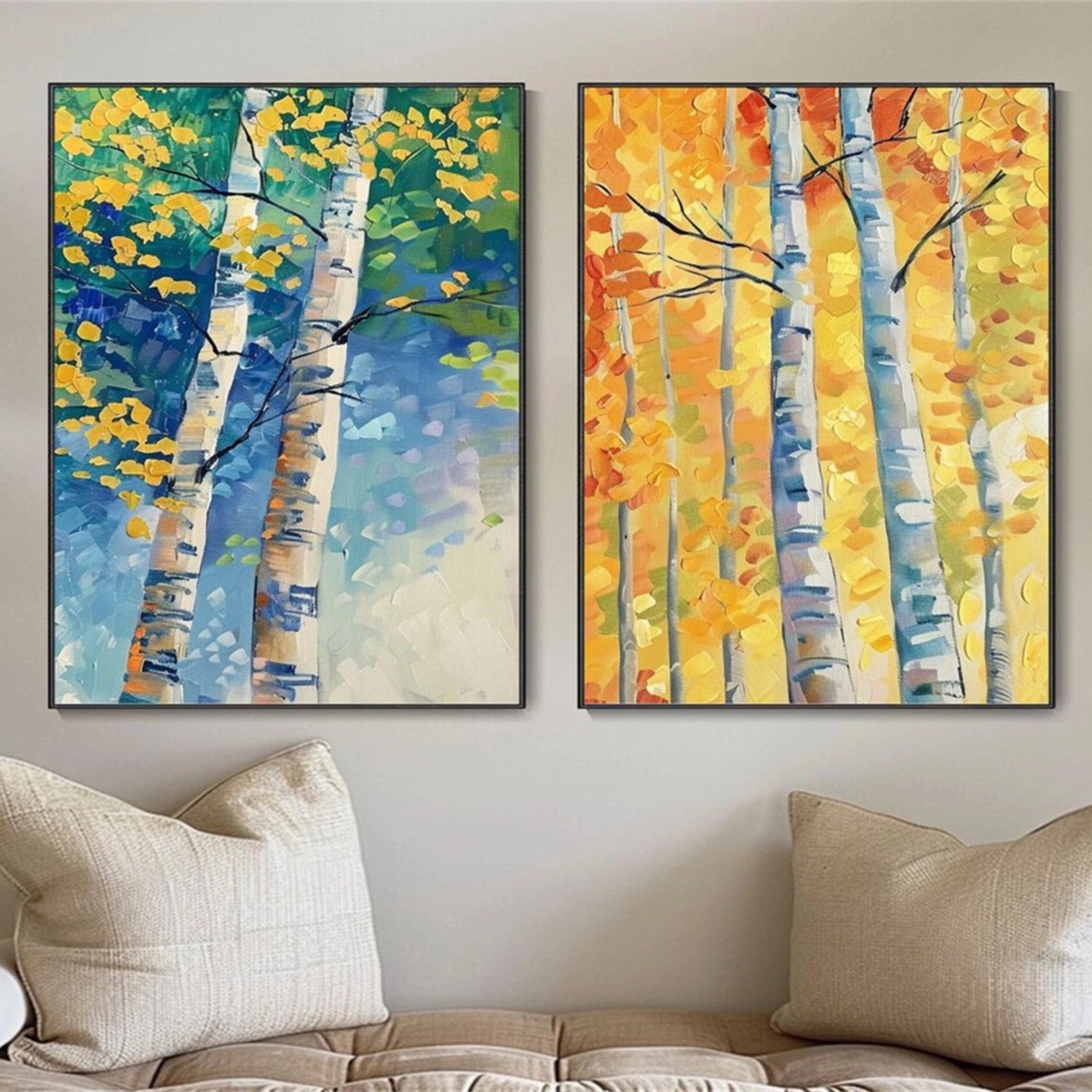 Flower And Tree Painting Set of 2 #FT 143