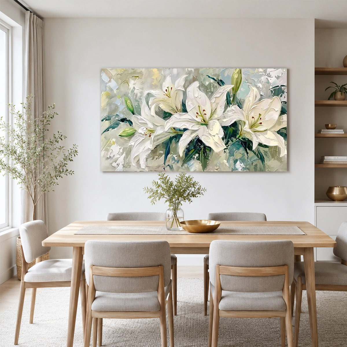 Flower & Tree Abstract Texture Canvas #FT 434