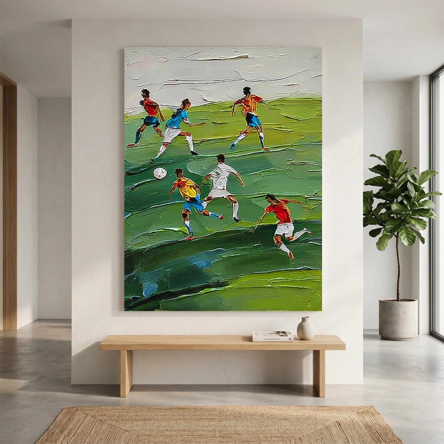 Football Sport Art Texture Painting Canvas #SA086