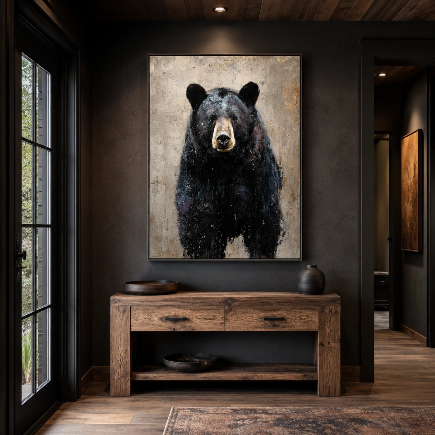 Abstract Animal Canvas Art #AP247