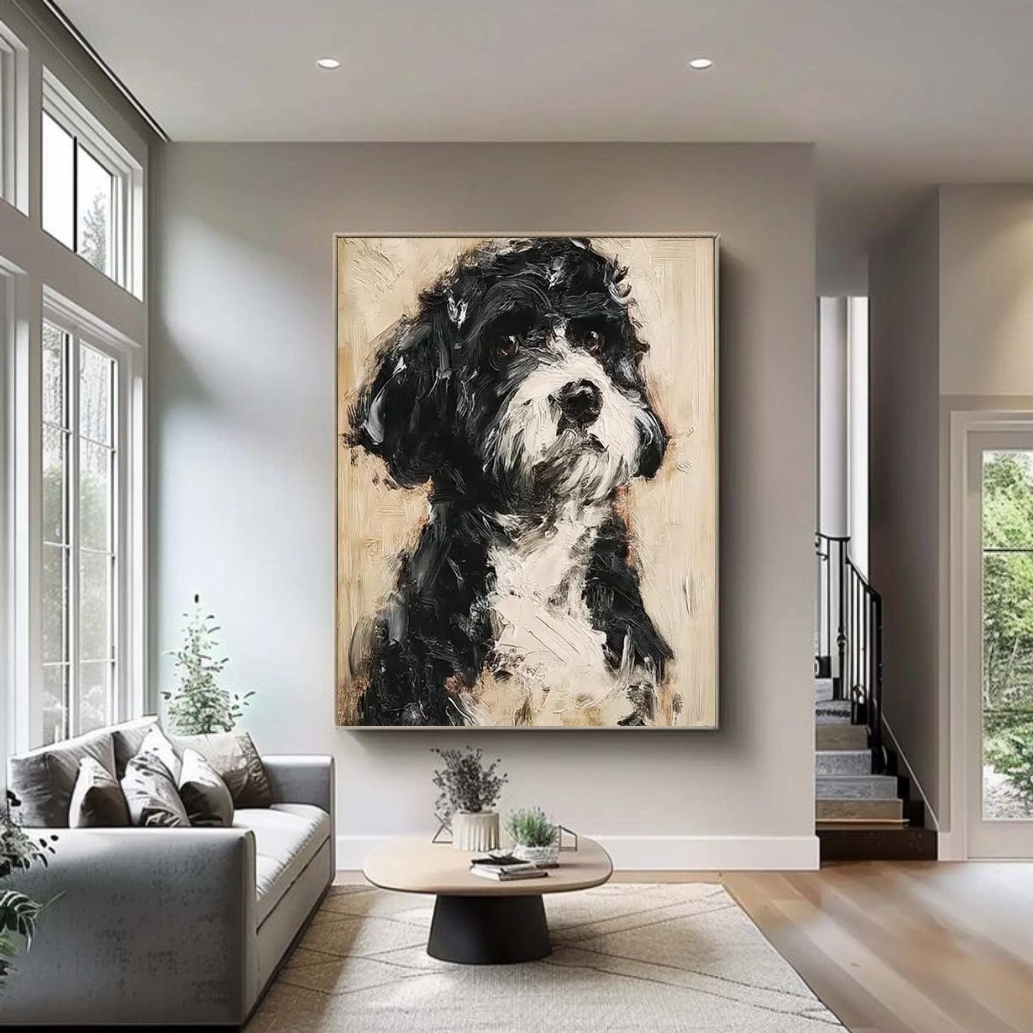 Abstract Animal Canvas Art #AP222