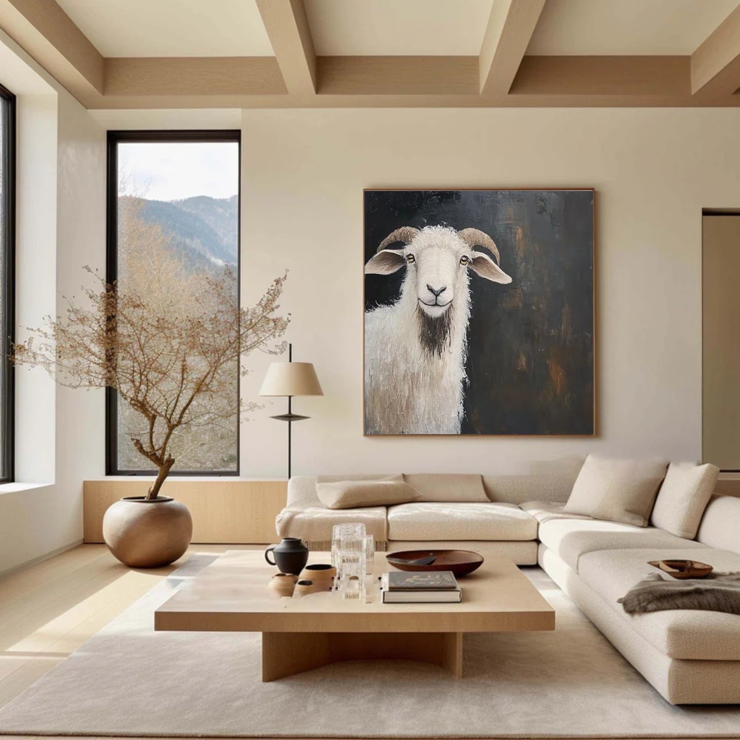 Abstract Animal Canvas Art #AP200