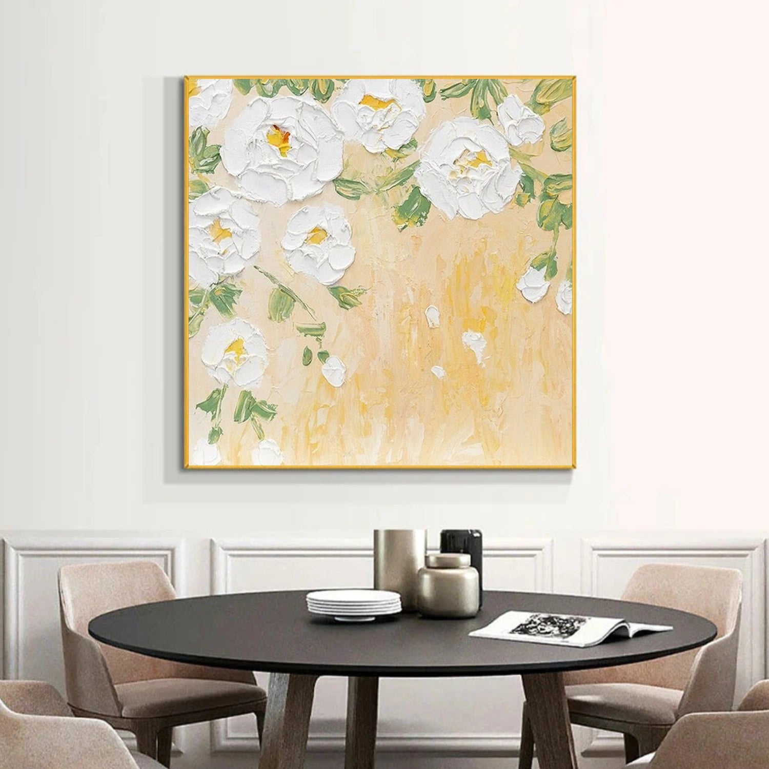 Flower & Tree Abstract Textured Canvas # FT 381