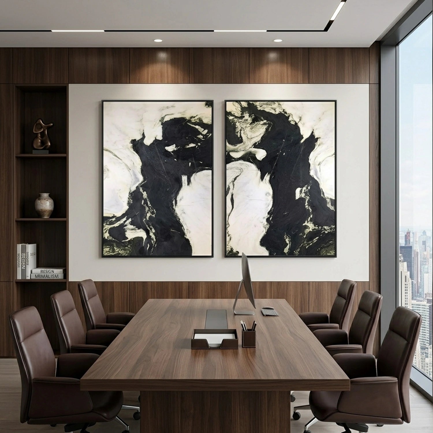 Abstract Texture Wall Art Set of 2 # AB703
