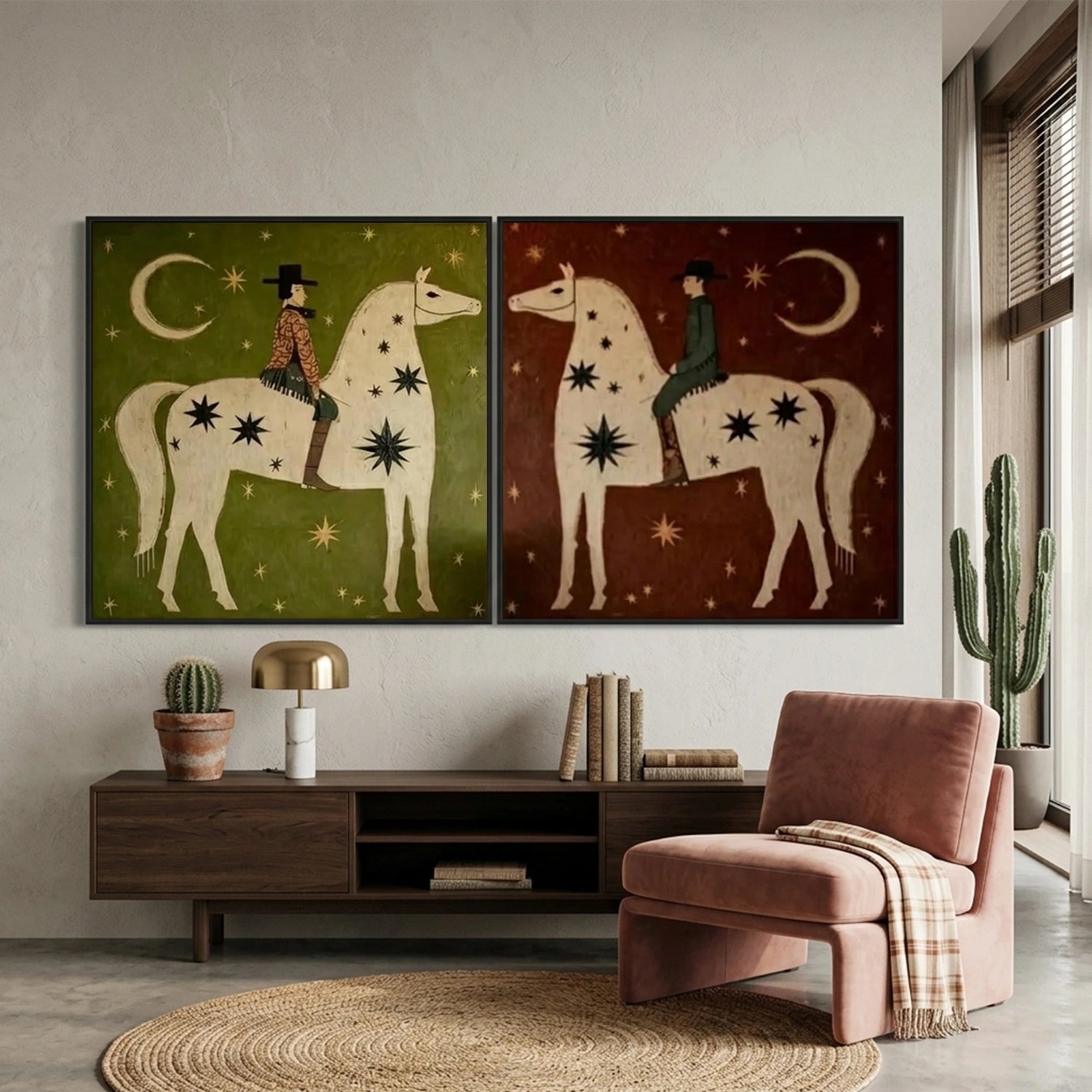 Americana Wall Art Square Set of 2 #VE085