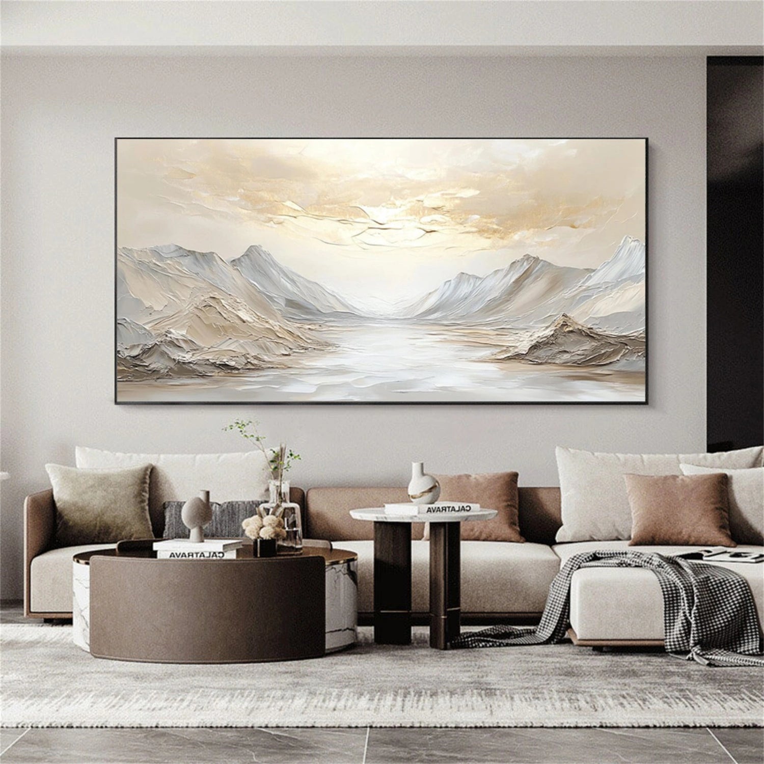 Minimalist Mountain Texture Canvas # MM410
