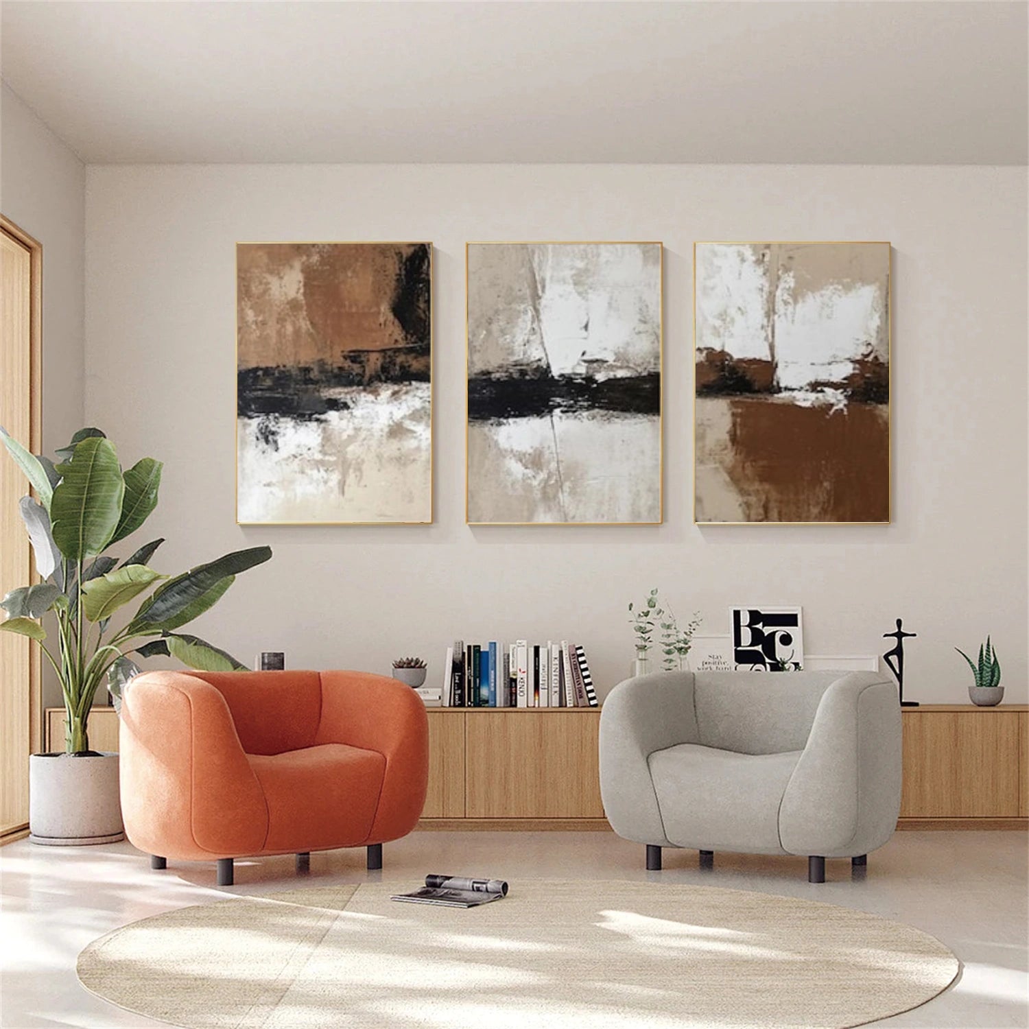 Abstract Wall Art Set of 3 # AB646