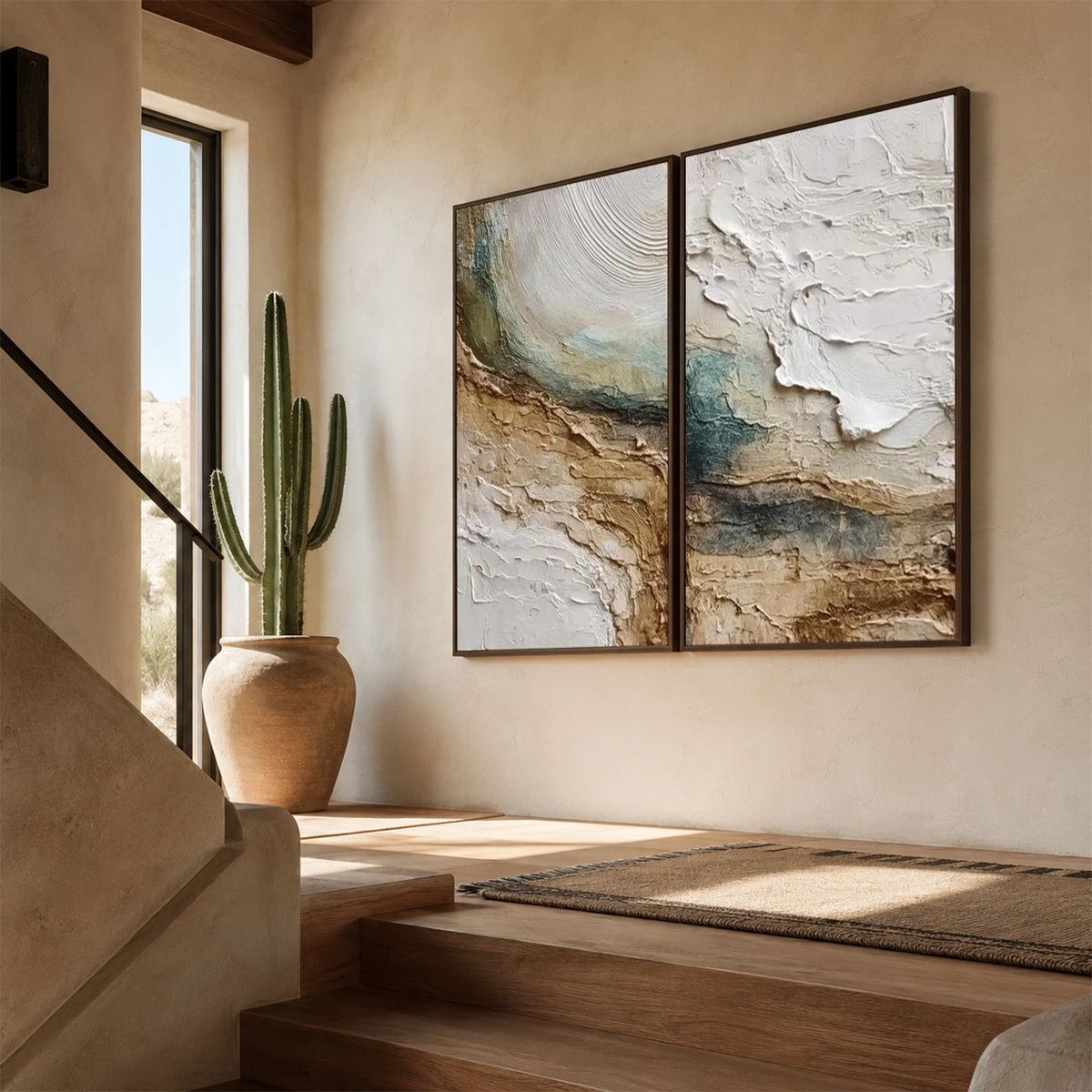 Abstract Wall Art Texture Set of 2 #AB 767