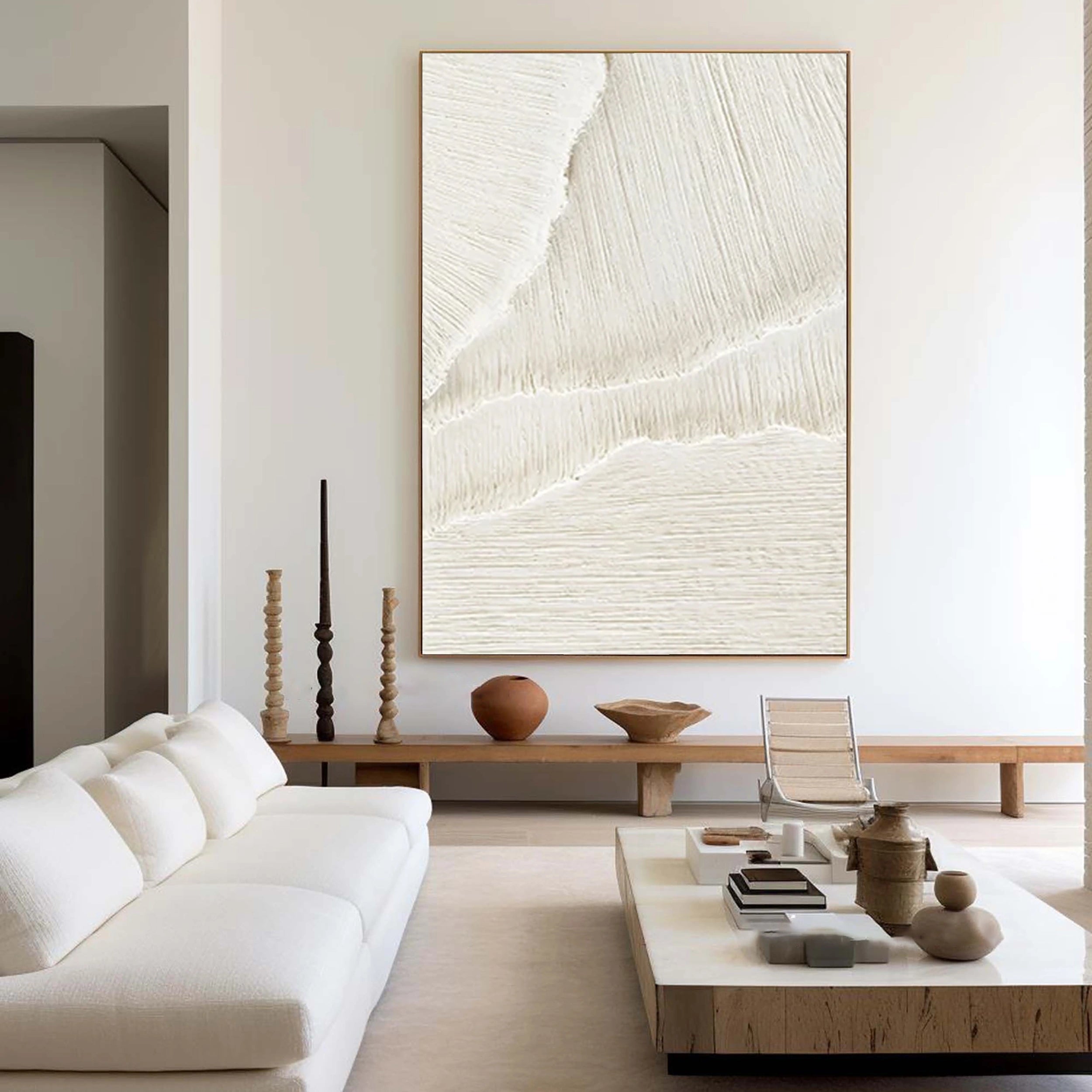 Plaster Art Minimalist Textured Painting #MM017