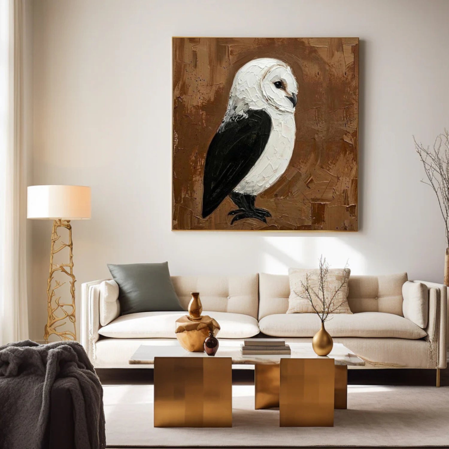 Abstract Animal Canvas Art #AP219