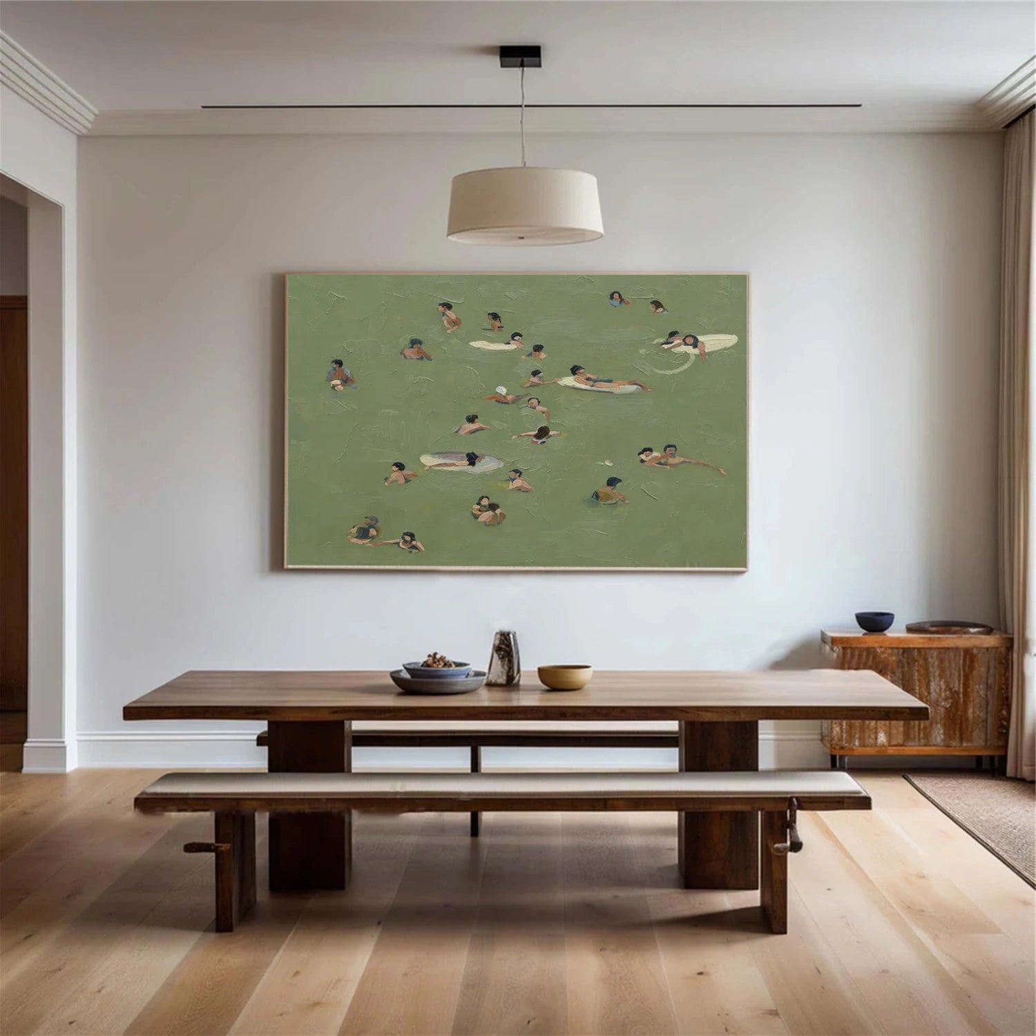 Swimming Sport Art  Painting Canvas  # SA083