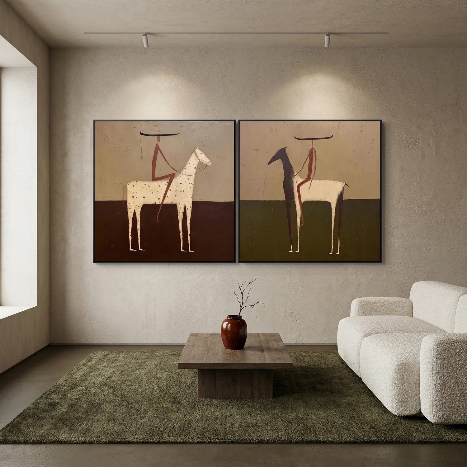 Americana Wall Art  Square Set of 2 #VE096