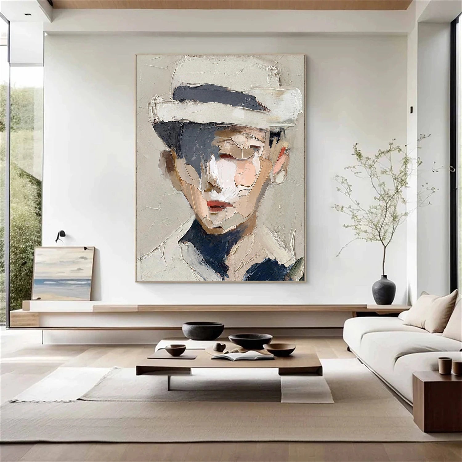 Abstract Portrait Texture Wall Art #PT 070