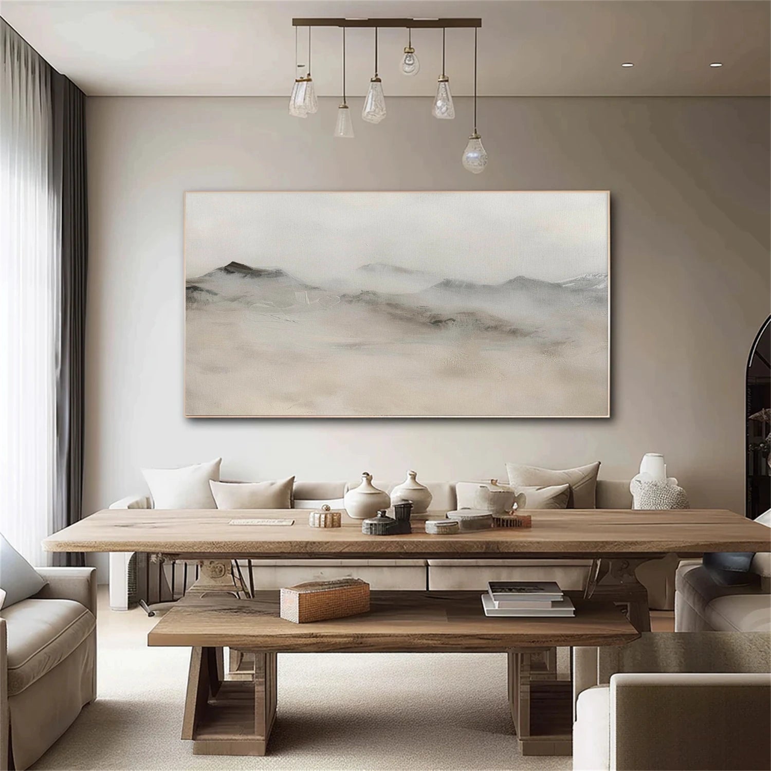 Minimalist Mountain Texture Canvas # MM424