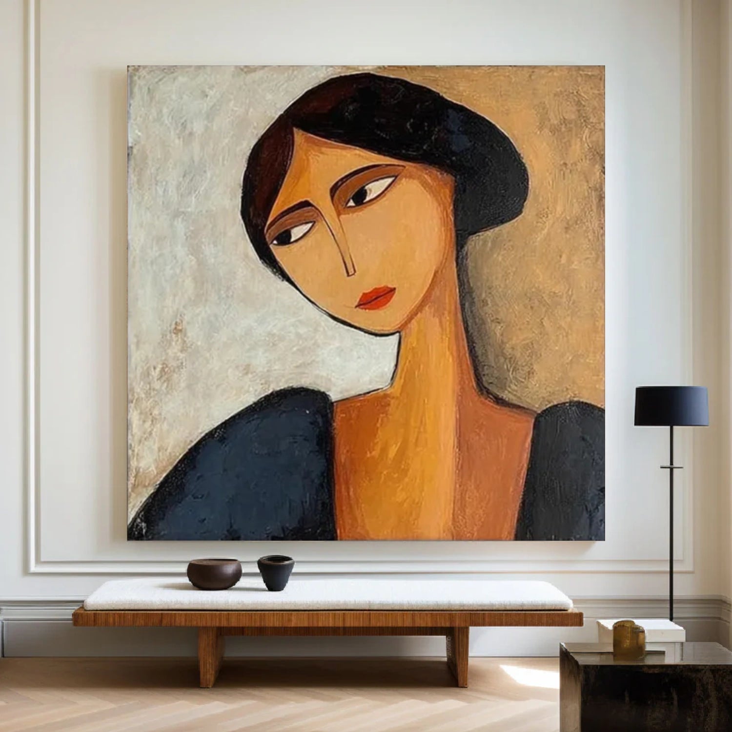 Colorful Abstract Portrait  Wall Art #PT027