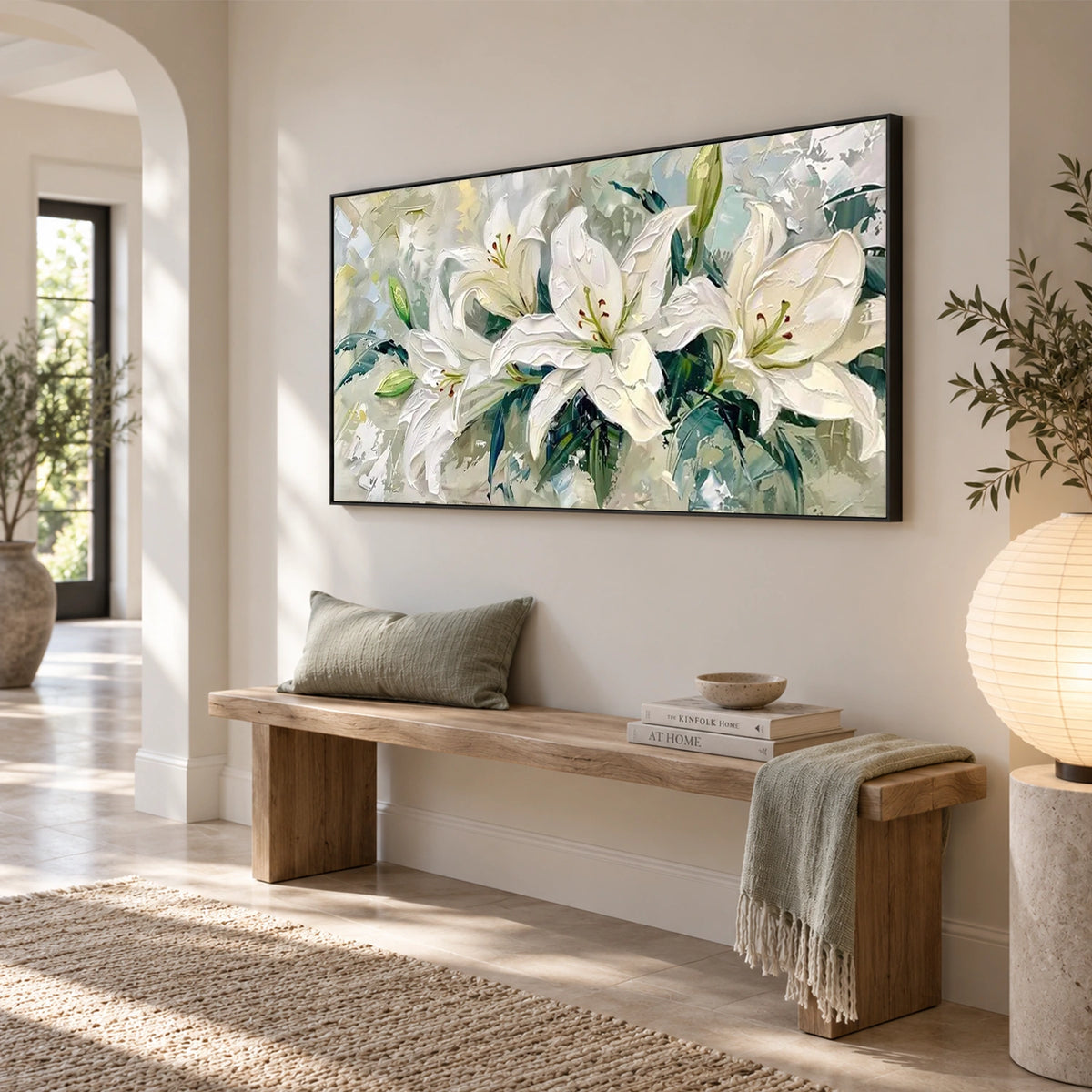 Flower & Tree Abstract Texture Canvas #FT 434