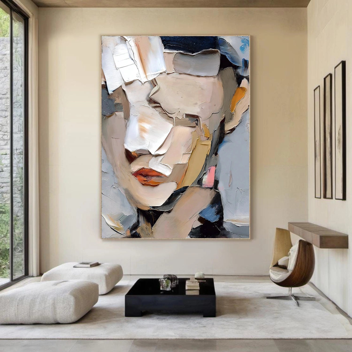Abstract Portrait Texture Wall Art #PT 072