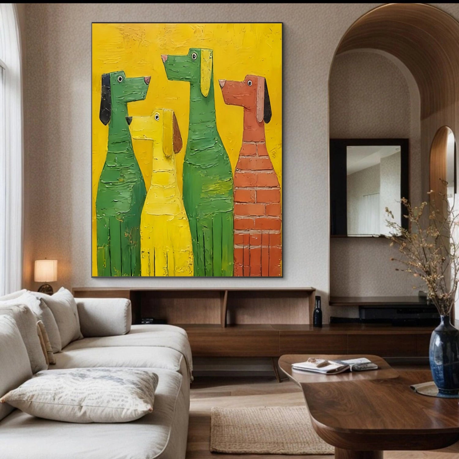 Colorful Abstract Animal Texture Canvas Art #AP233