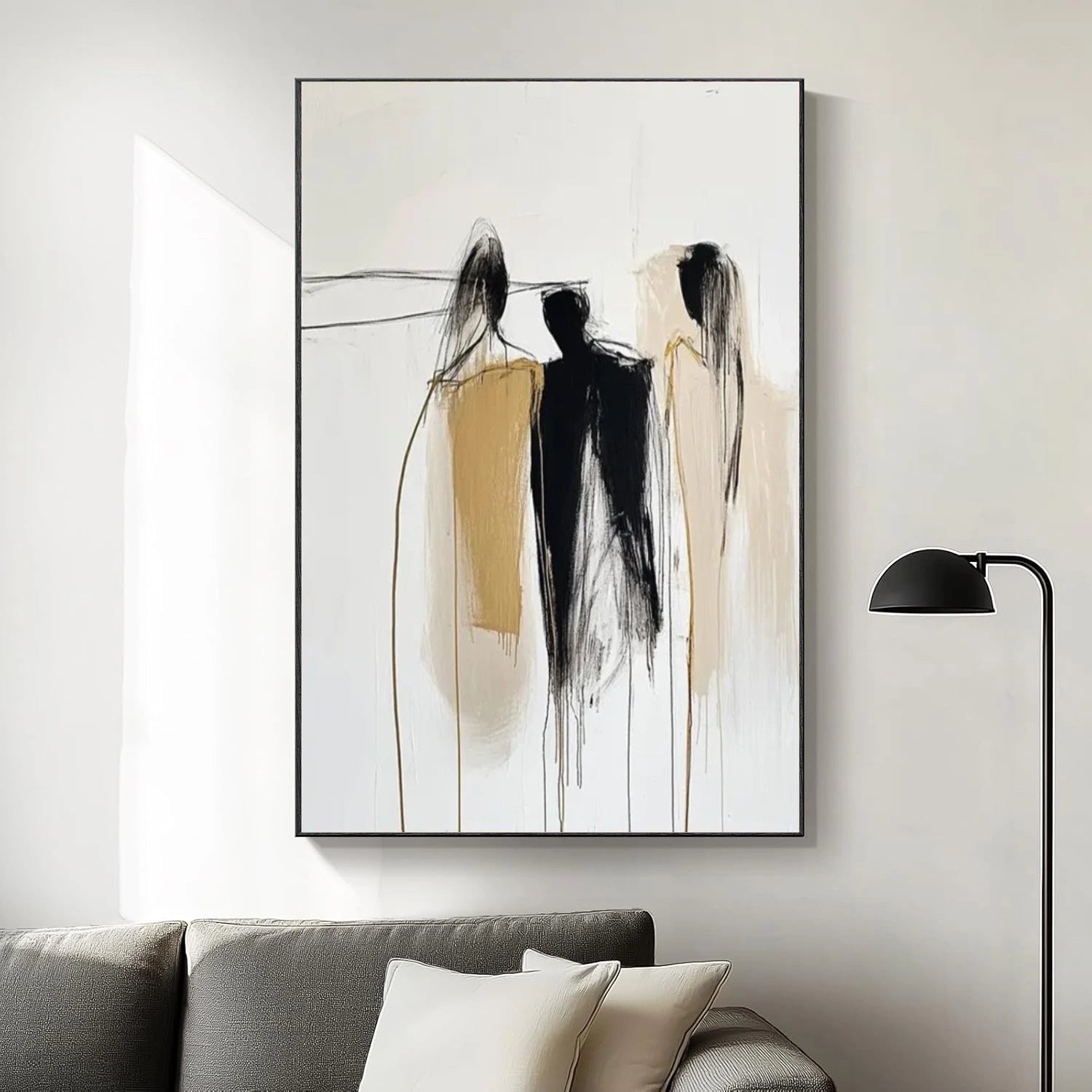 Contemporary Abstract Minimalist Textured Wall Art #CW048