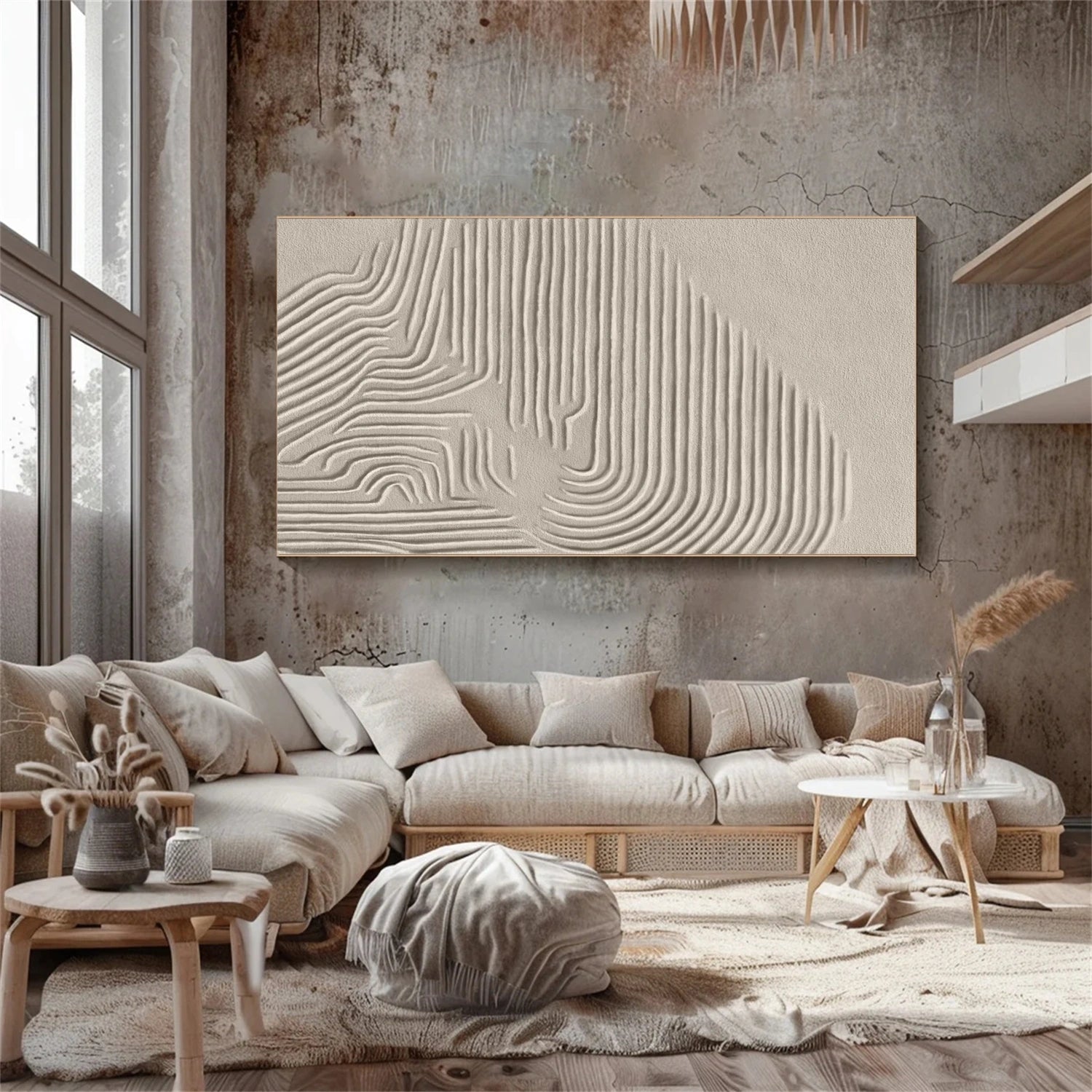 Beige & Brown Abstract #BB145