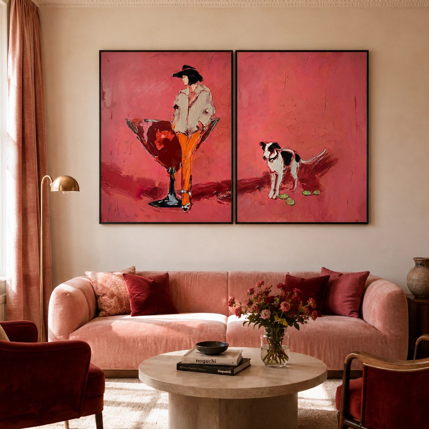 Western Figurative Art Set of 2 #VE132