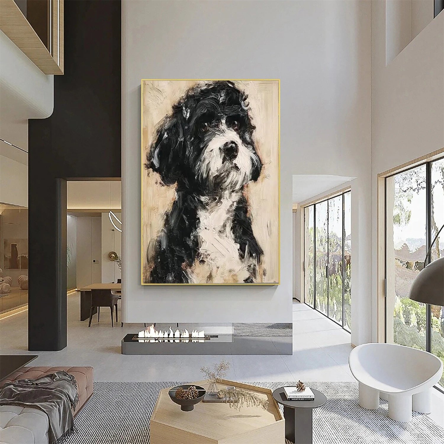 Abstract Animal Canvas Art #AP222