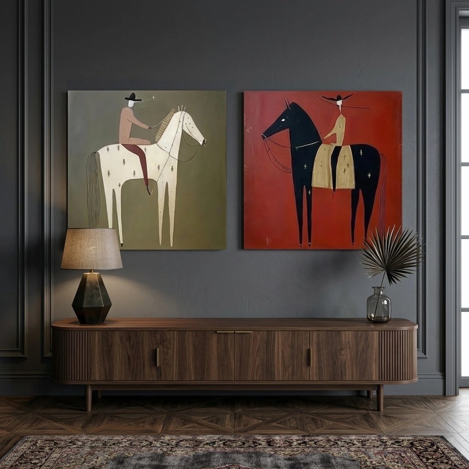 Americana Wall Art Square Set of 2 #VE023