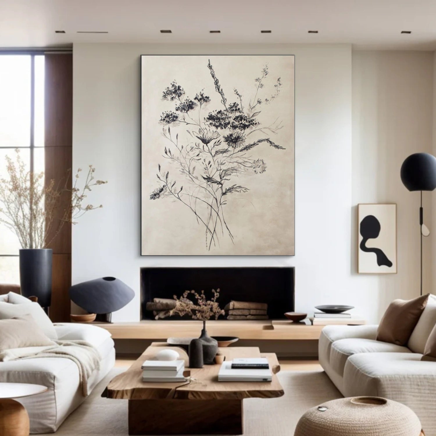 Flower & Tree Abstract Canvas Art # FT 337