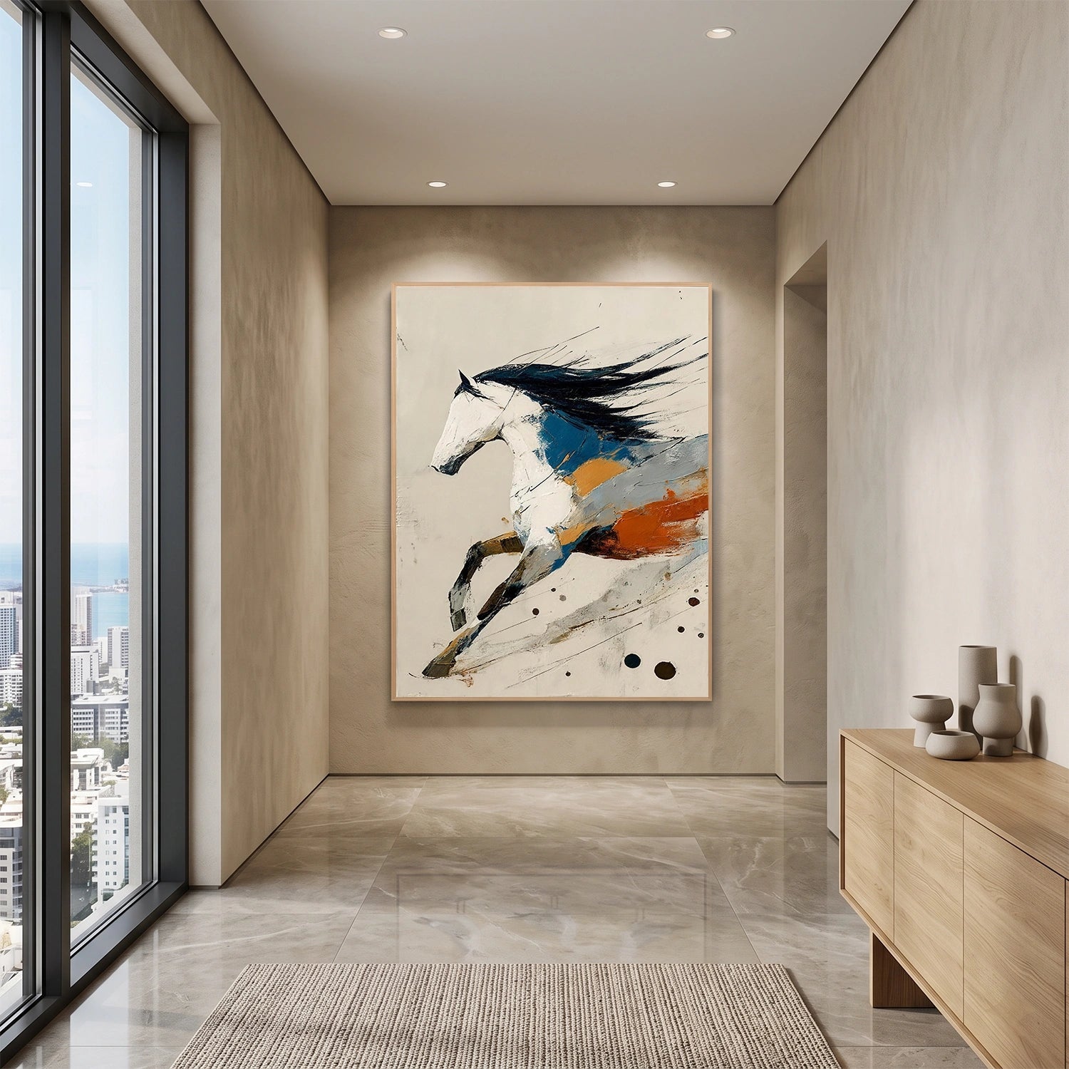 Abstract Animal Canvas Art #AP240