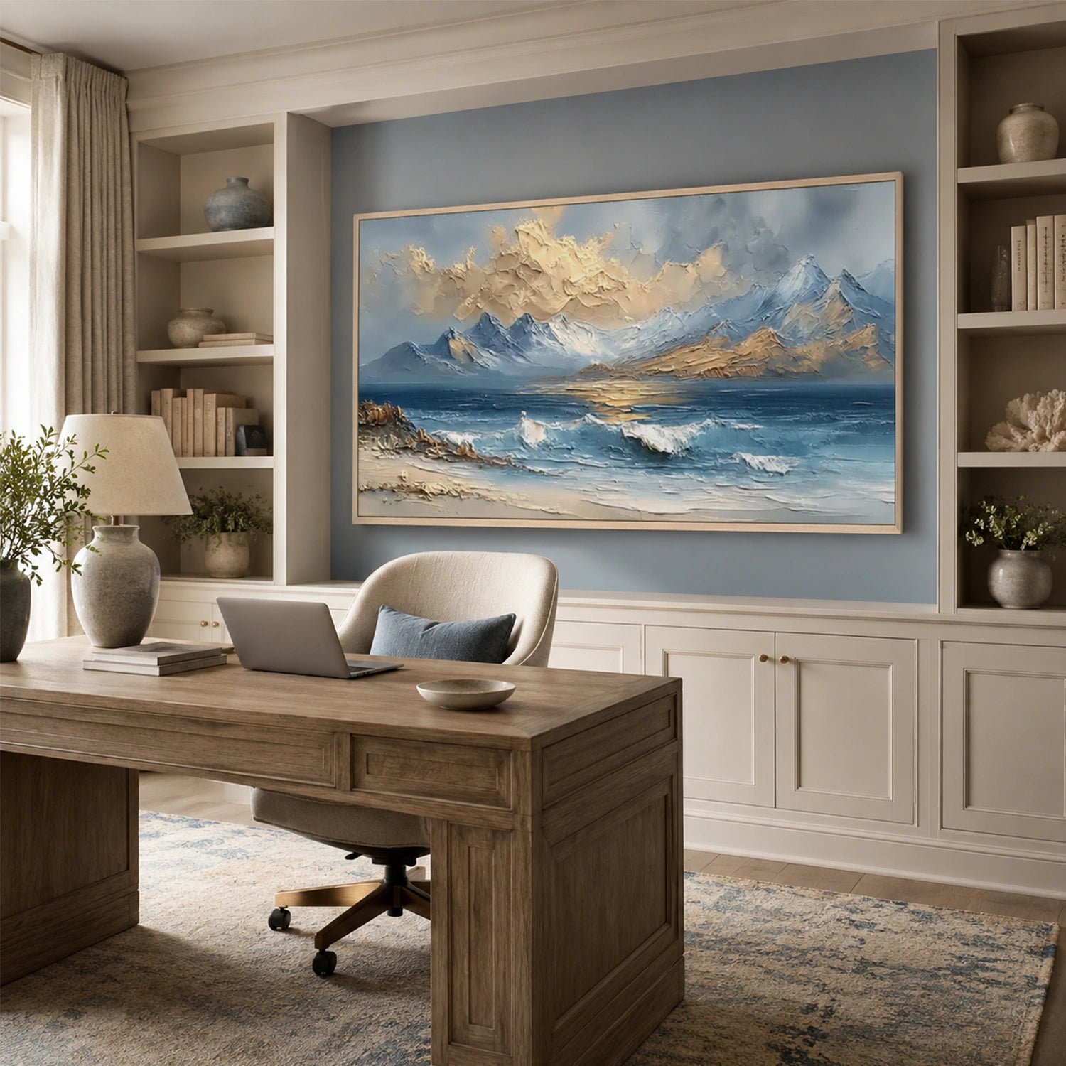 Minimalist Mountain Texture Canvas # MM466
