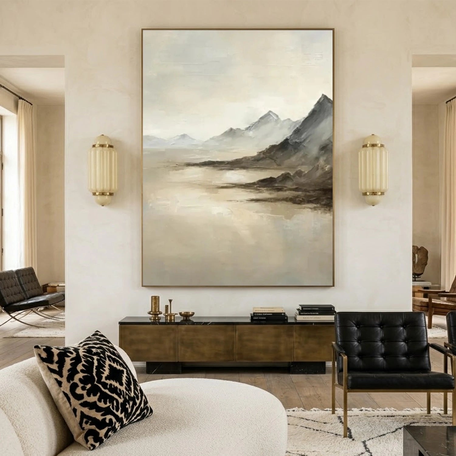 Minimalist Mountain Texture Canvas # MM440