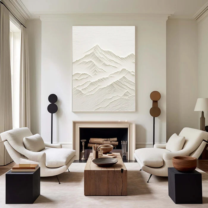 3D Textured Plaster Art Minimalist Wall Art #MM306