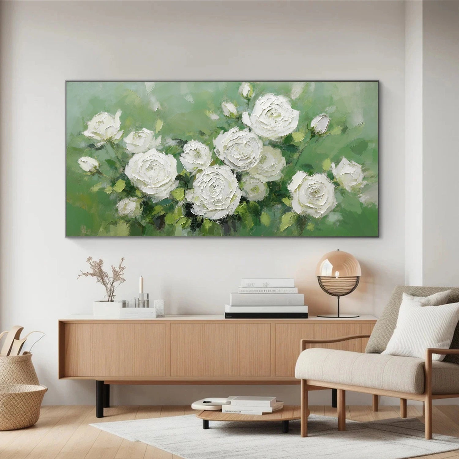 Flower & Tree Abstract Texture Canvas Art #FT 319