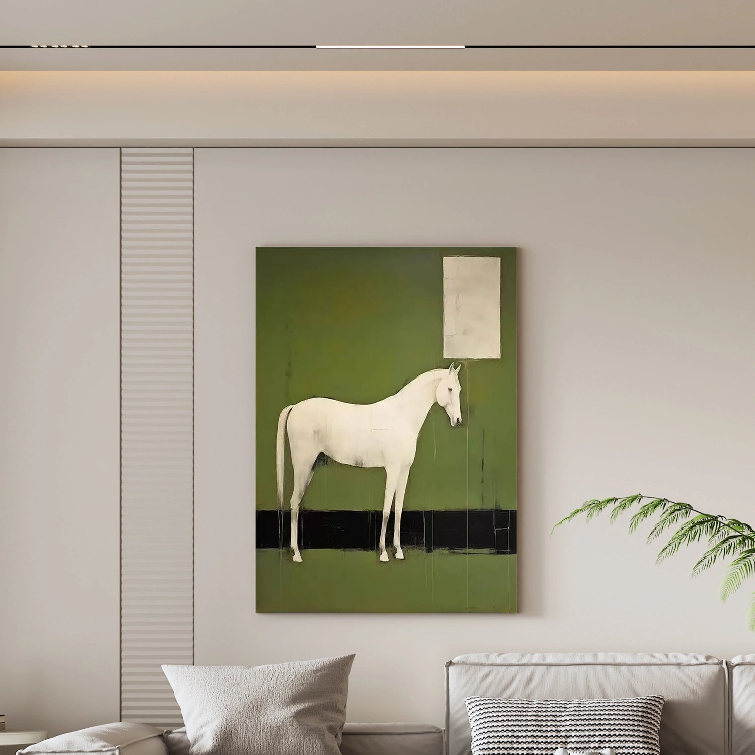 Abstract Animal Canvas Art #AP179
