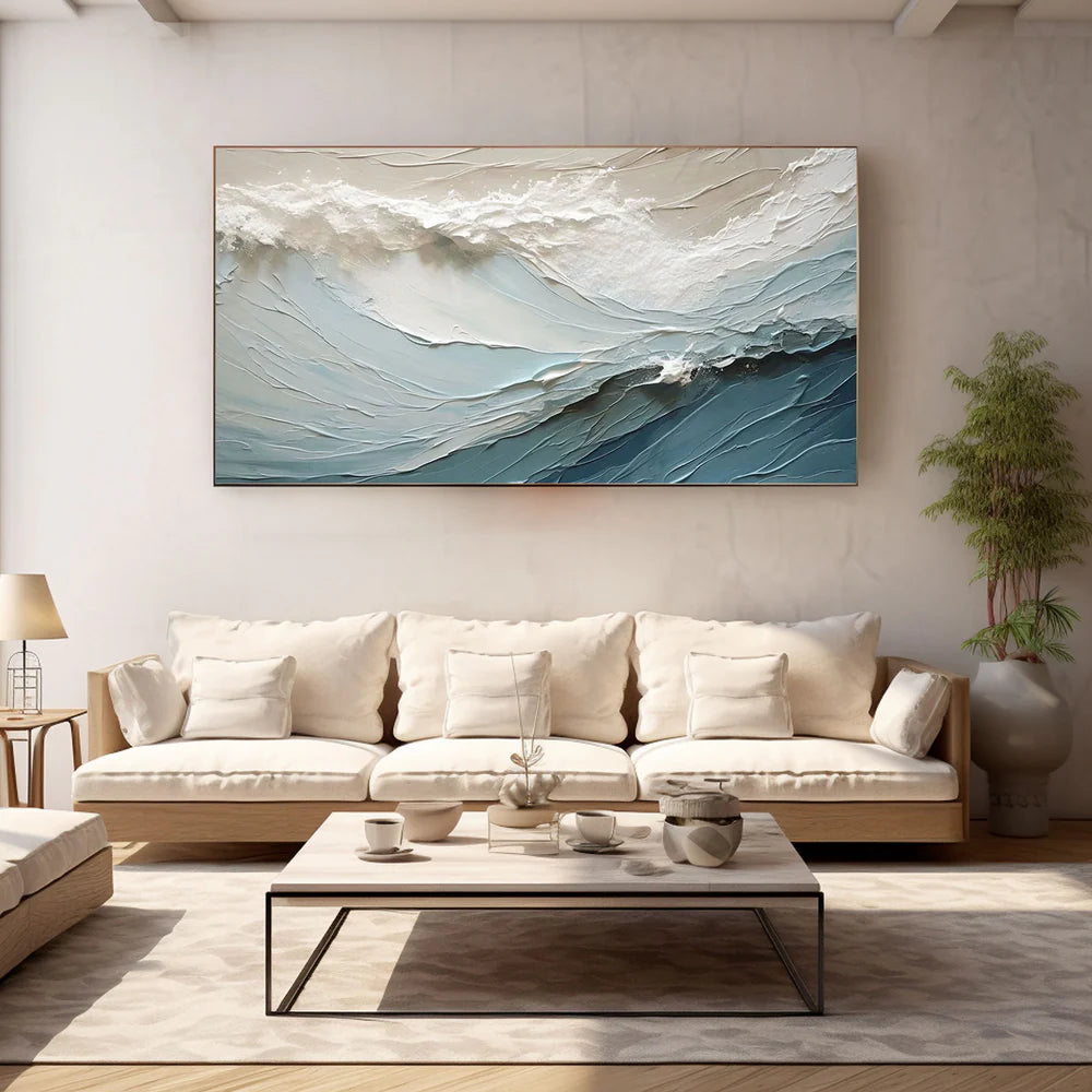 Frameless (Stretched Only) For Ocean And Sky Painting #OS 059