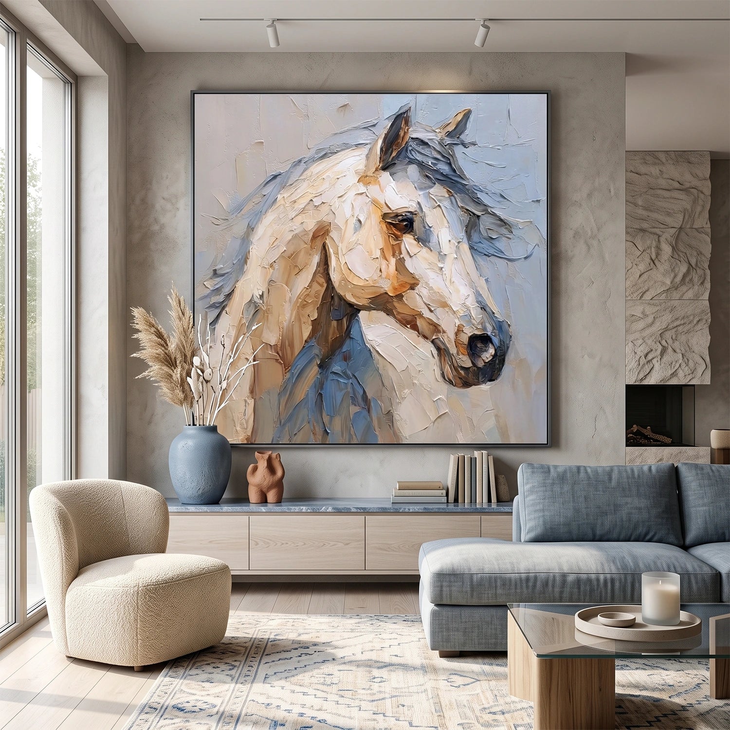 Abstract Animal Texture Canvas Art #AP245