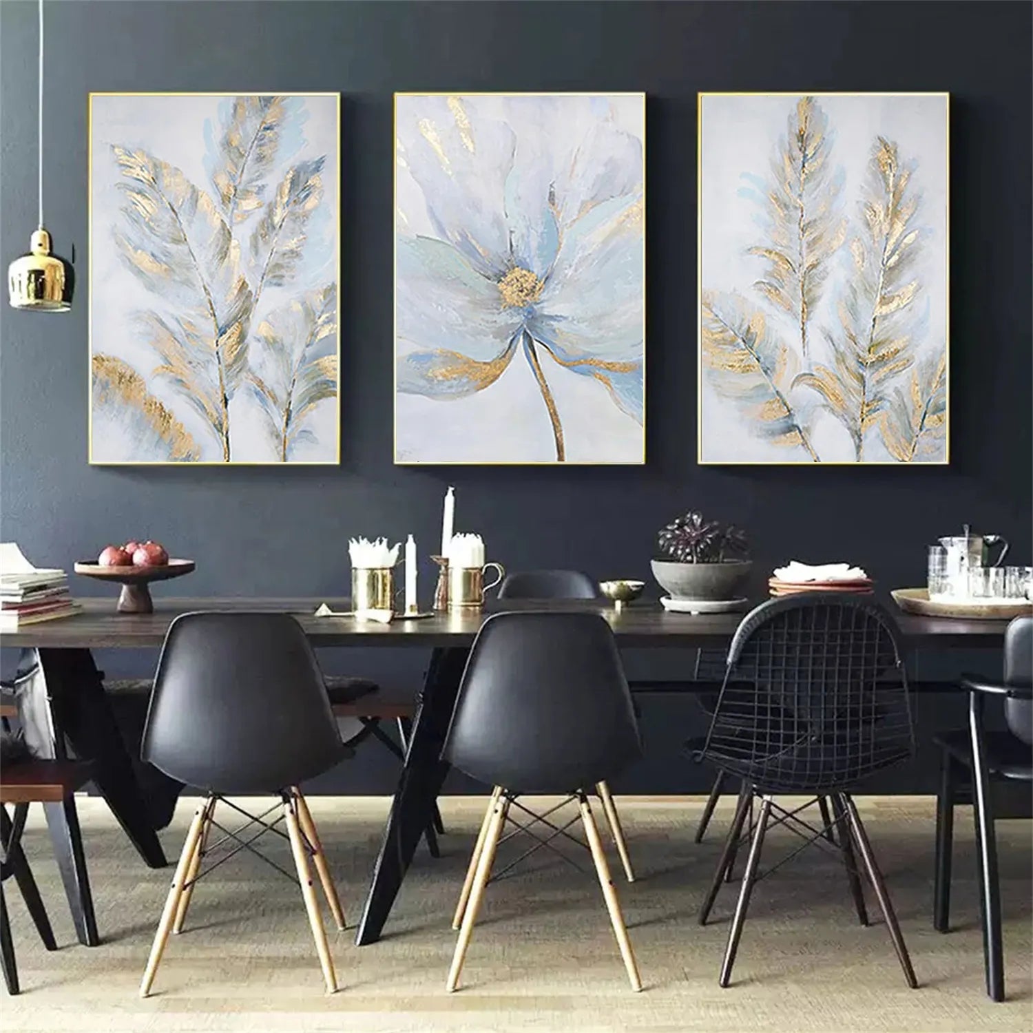 Flower And Tree Painting Set of 3 #FT 093