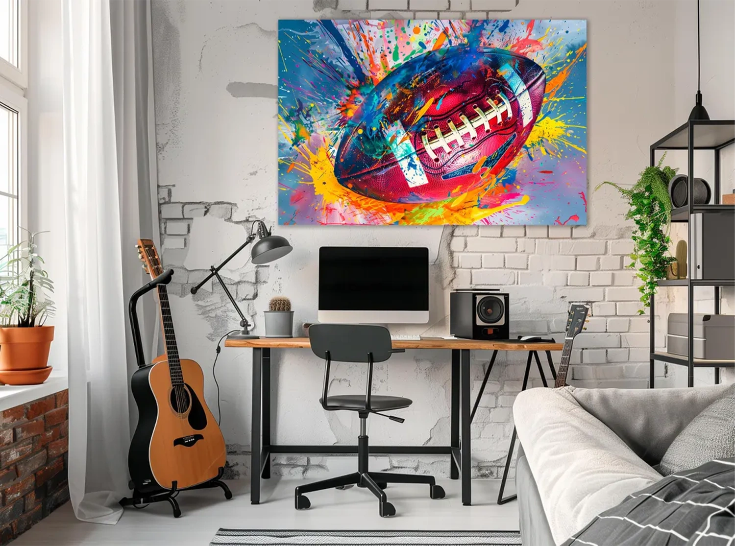 American Football Sport Art Painting Canvas #SA001