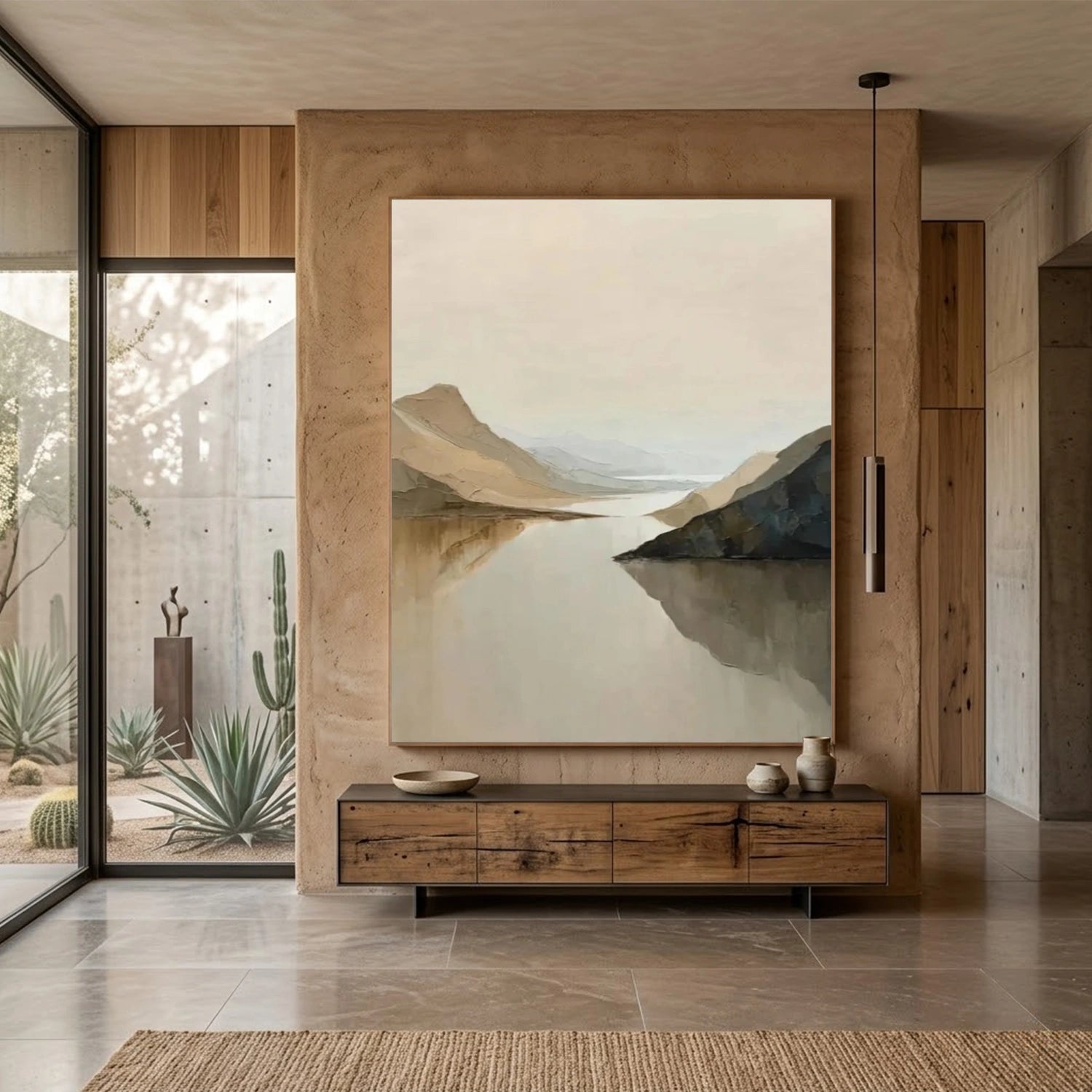 Minimalist Mountain Texture Canvas # MM439