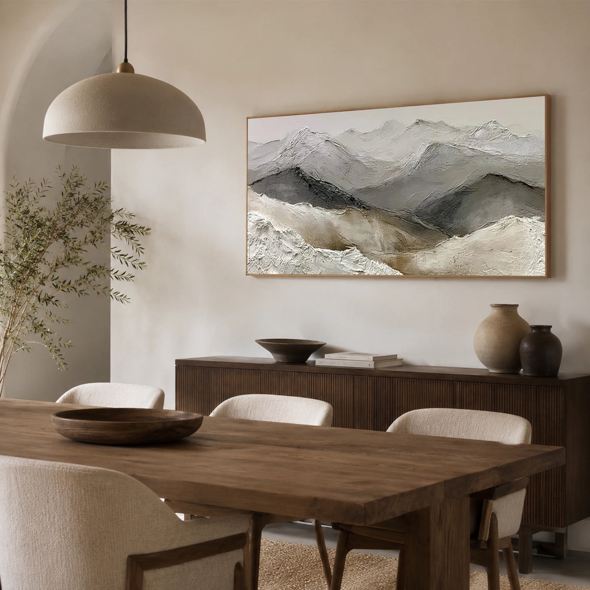 Minimalist Mountain Texture Canvas # MM477
