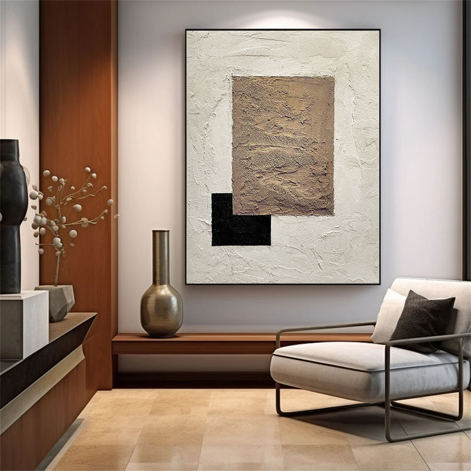 Abstract Textured Wall Art #AB 543