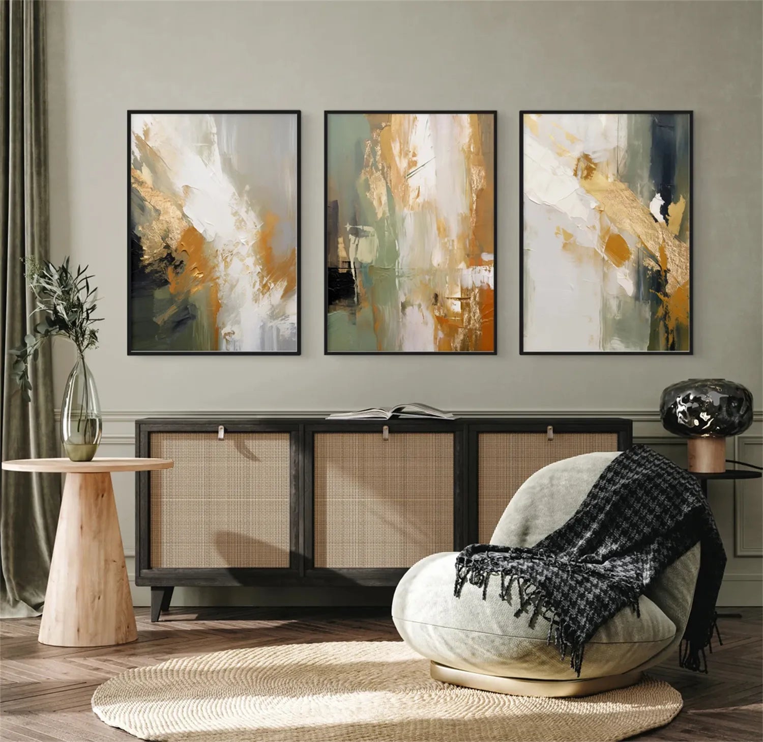 Abstract Painting Set of 3 #AB214