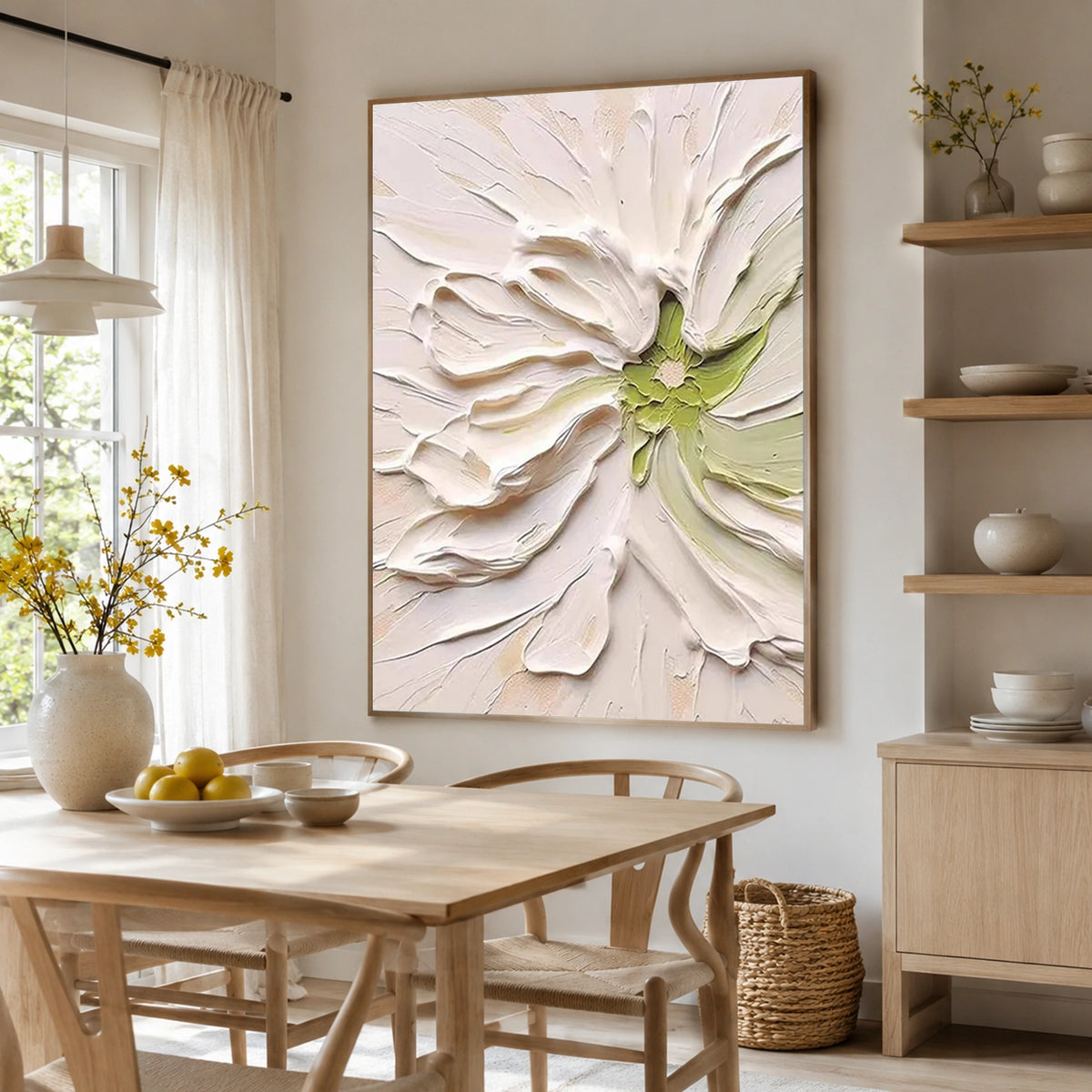 Flower & Tree Abstract Texture Canvas #FT 428