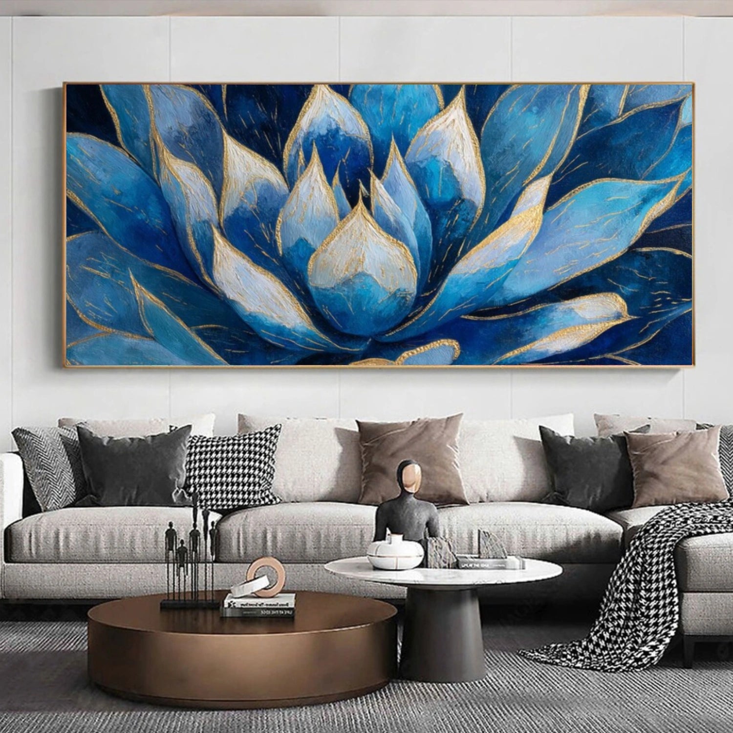 Flower & Tree Abstract Textured Canvas # FT 361