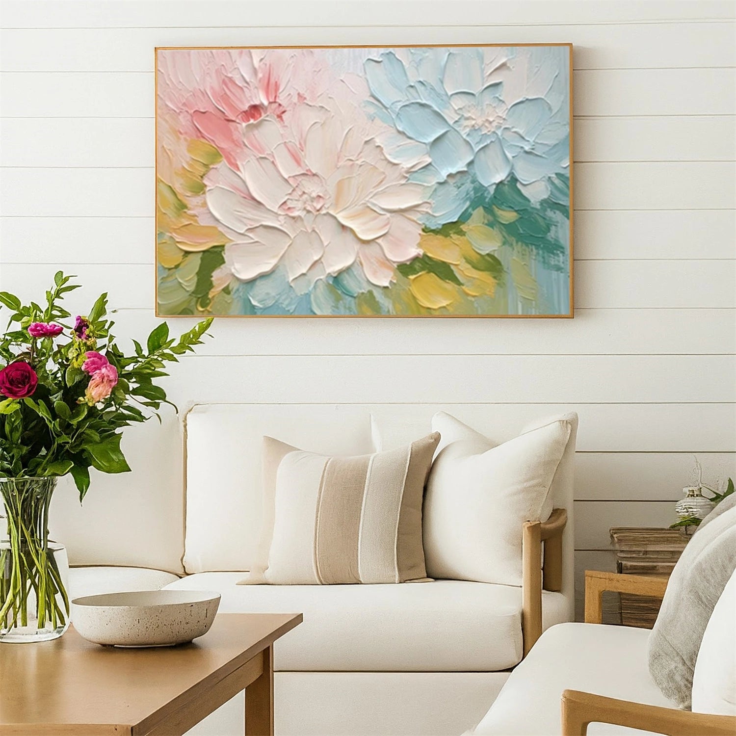 Flower & Tree Abstract Texture Canvas Art # FT 336