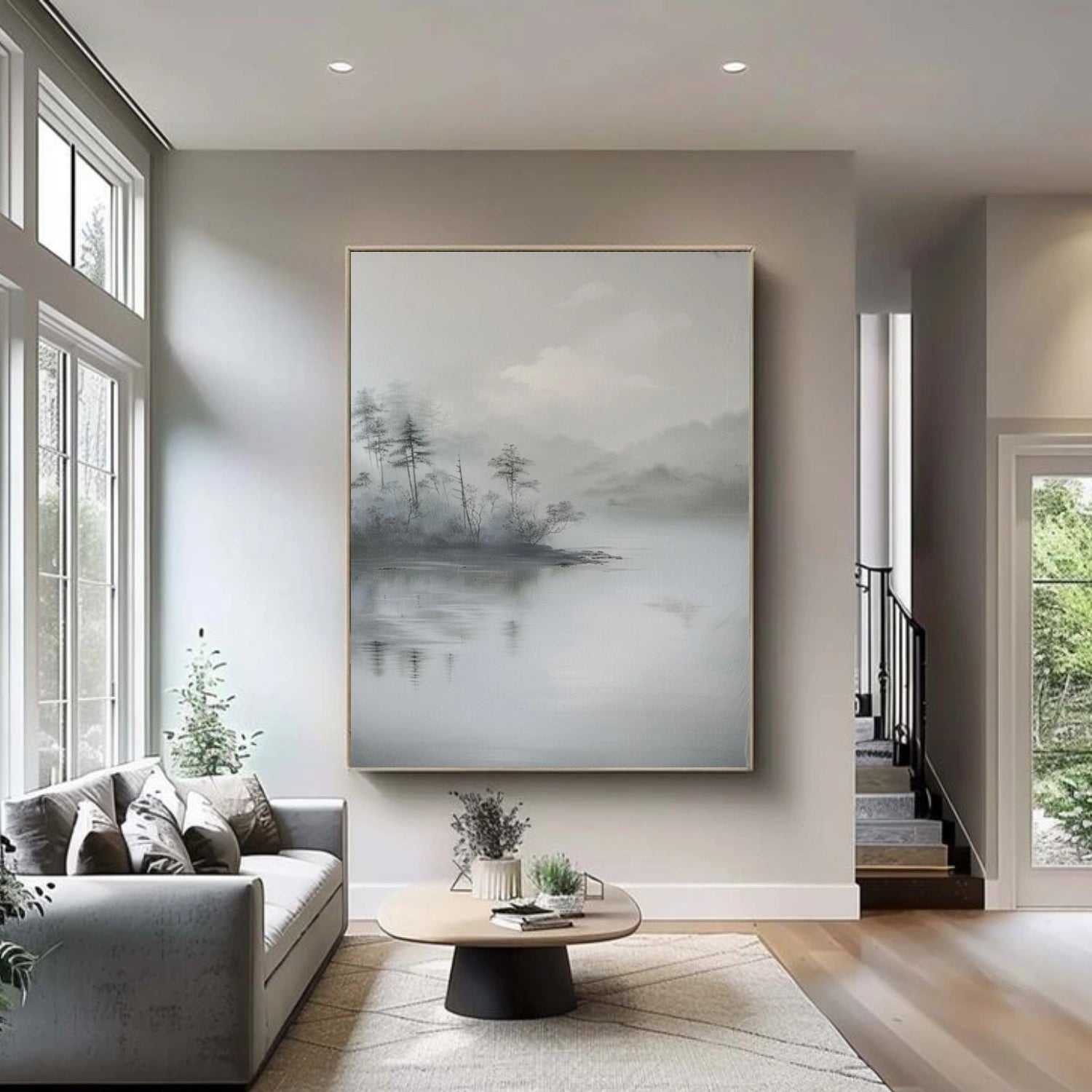 Flower & Tree Abstract Canvas Art #FT 283