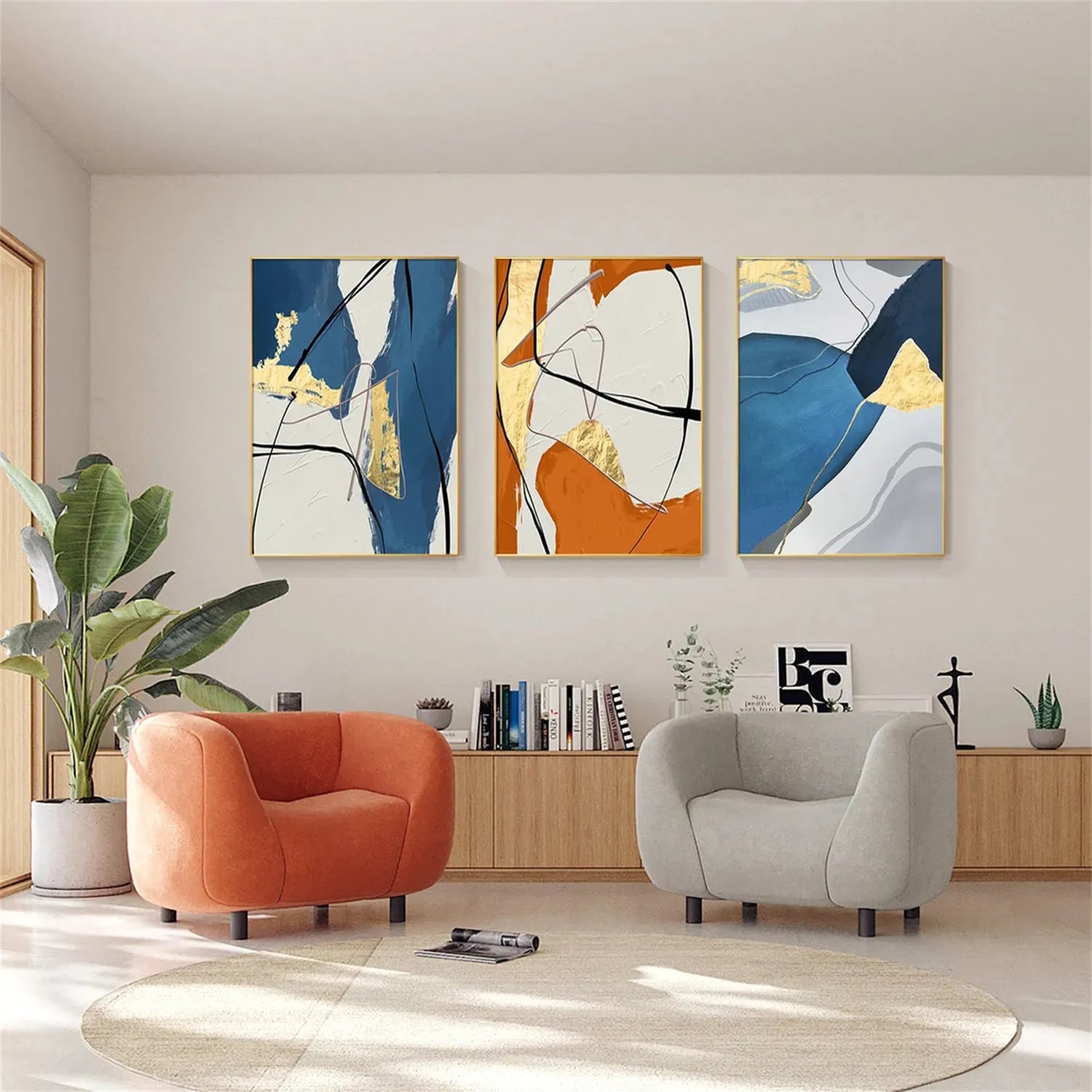 Abstract Painting Set of 3 #AB224