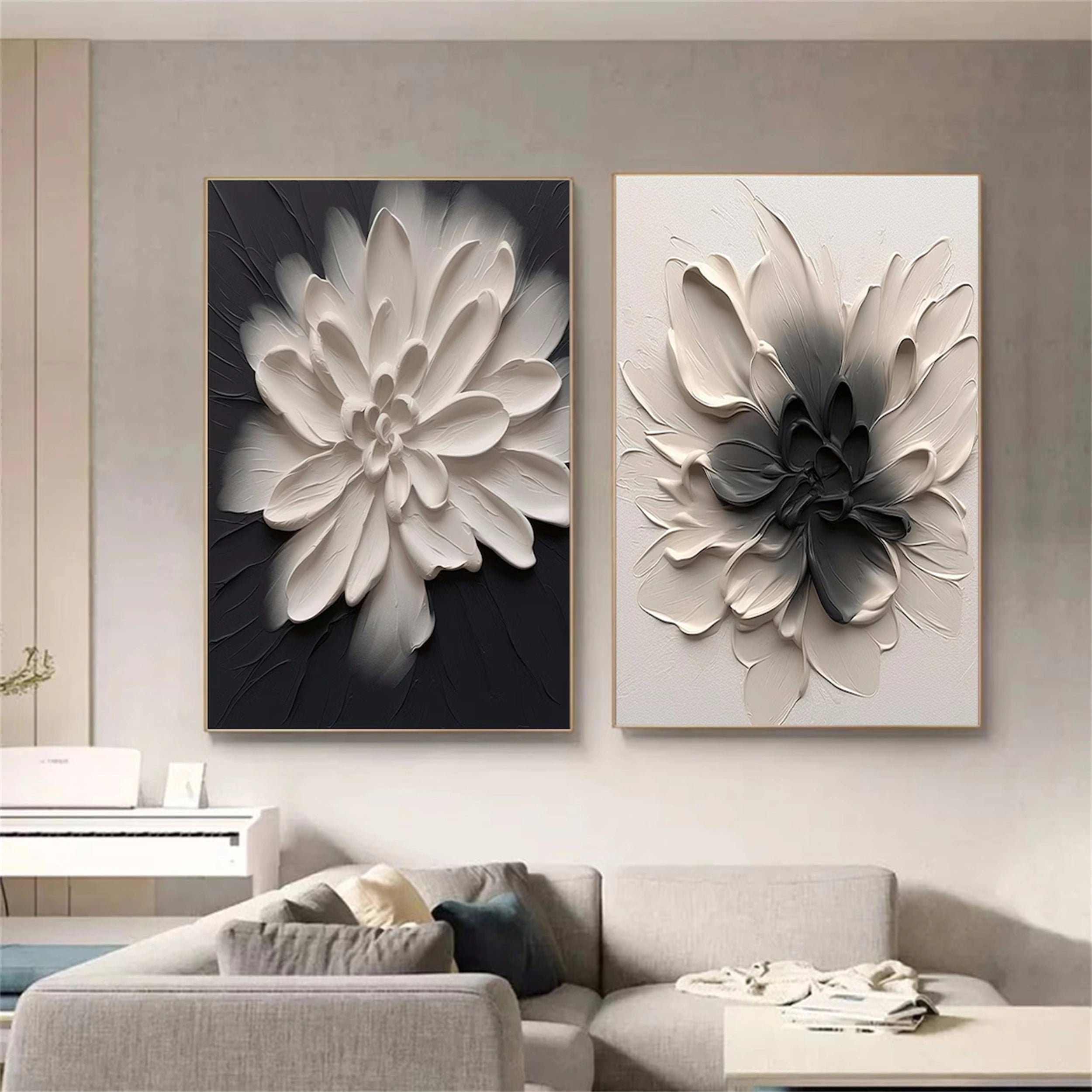 Flower And Tree Painting Set of 2 #FT 039